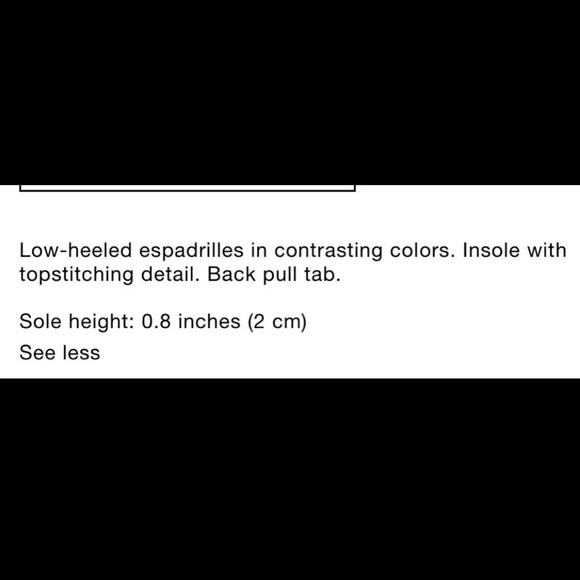 NWT Zara Combination Flat Espadrilles size 41/10 - Picture 6 of 6